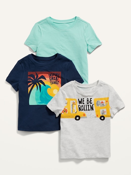 Old Navy 3-Pack Graphic T-Shirt for Toddler Boys. 1