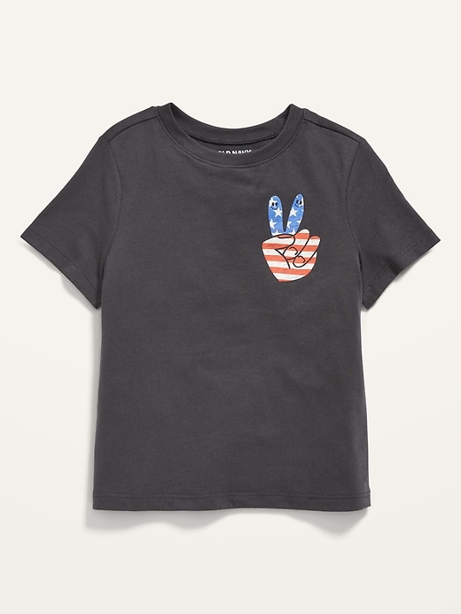 View large product image 1 of 2. Unisex Matching Americana Graphic T-Shirt for Toddler