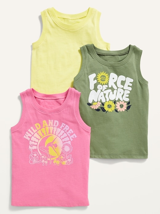 Unisex 3-Pack Graphic Tank Top for Toddler | Old Navy