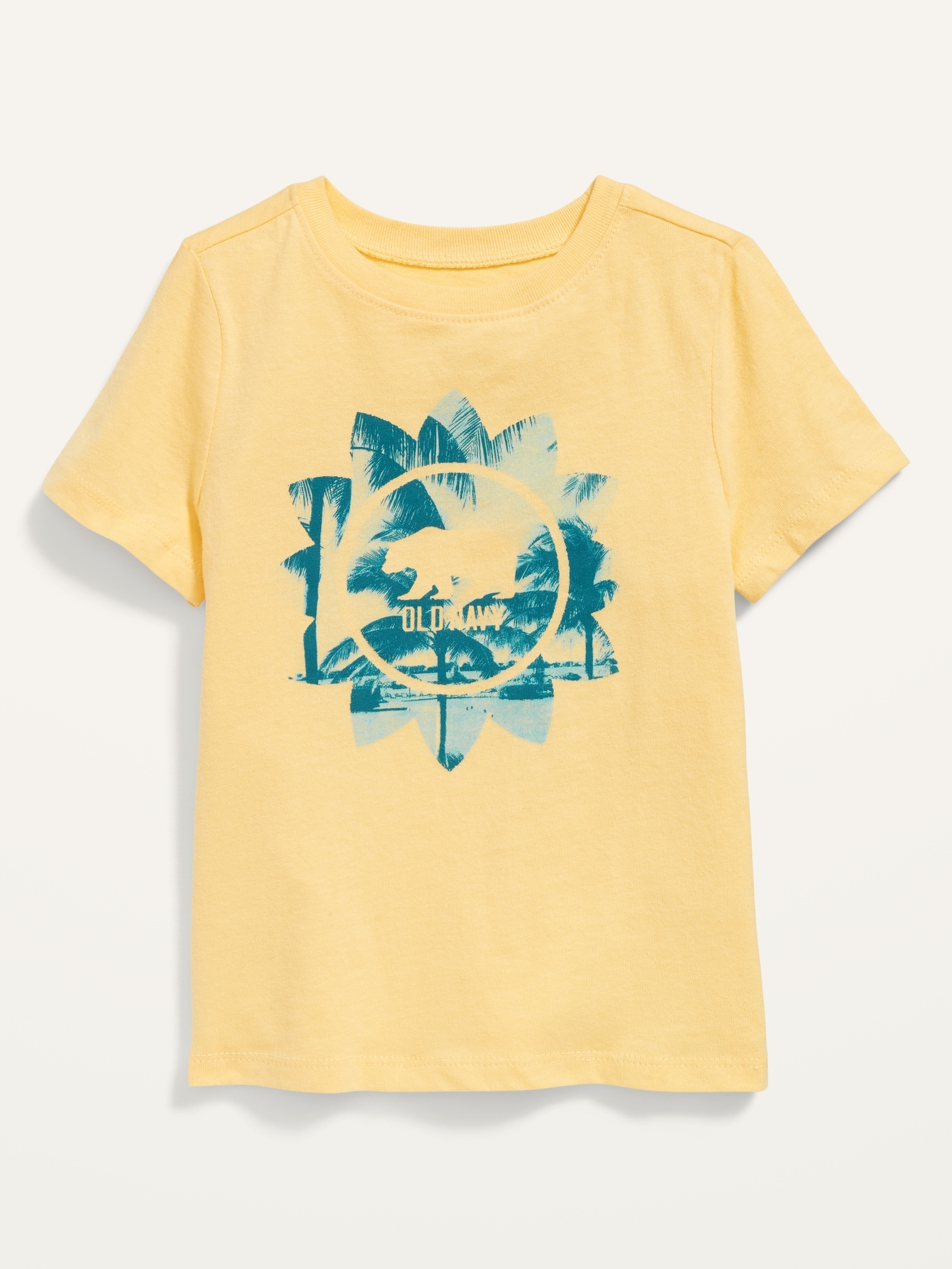 Old Navy Unisex Logo Graphic T-Shirt for Toddler yellow. 1