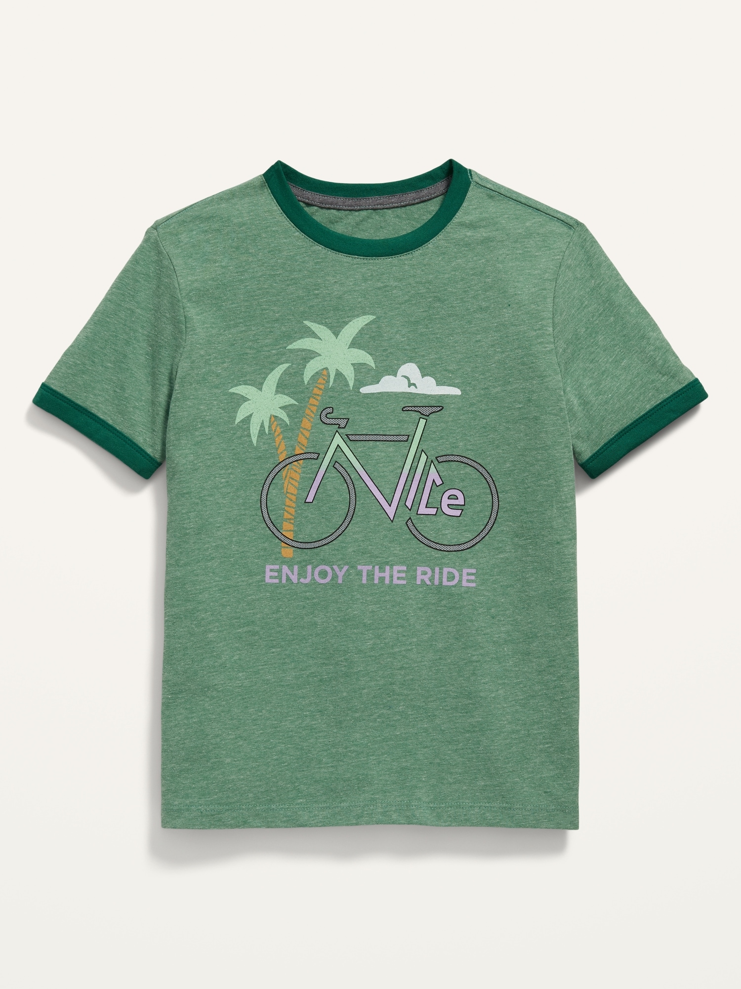 Soft-Washed Graphic Ringer T-Shirt for Boys | Old Navy