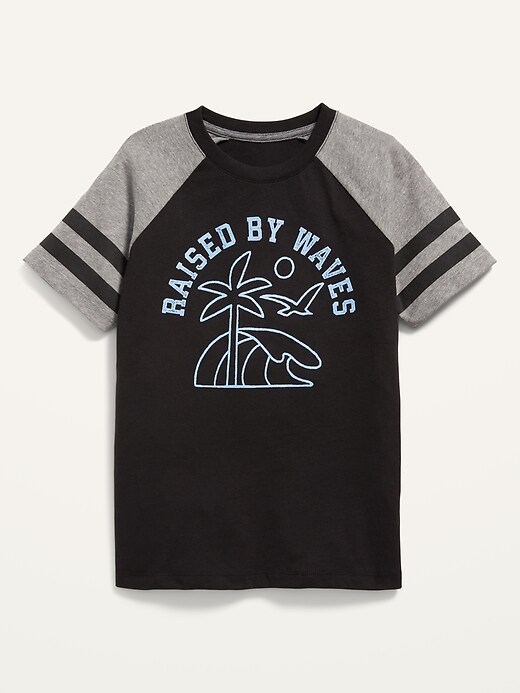 Old Navy - Gender-Neutral Graphic Raglan-Sleeve T-Shirt for Kids