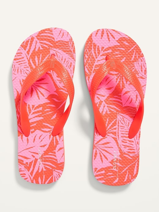 Old Navy - Patterned Flip-Flop Sandals for Girls (Partially Plant-Based)