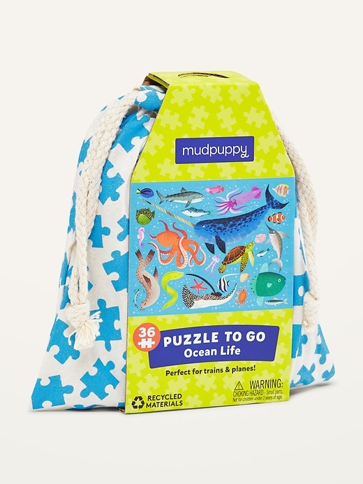 View large product image 1 of 2. Mudpuppy™ Ocean Life 36-Piece Puzzle to Go for the Family