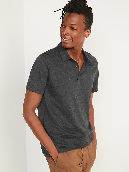 Image number 1 showing, Soft-Washed Jersey Polo Shirt