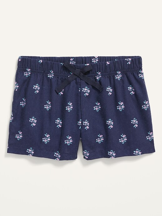 Poplin Printed Pajama Boxer Shorts for Girls
