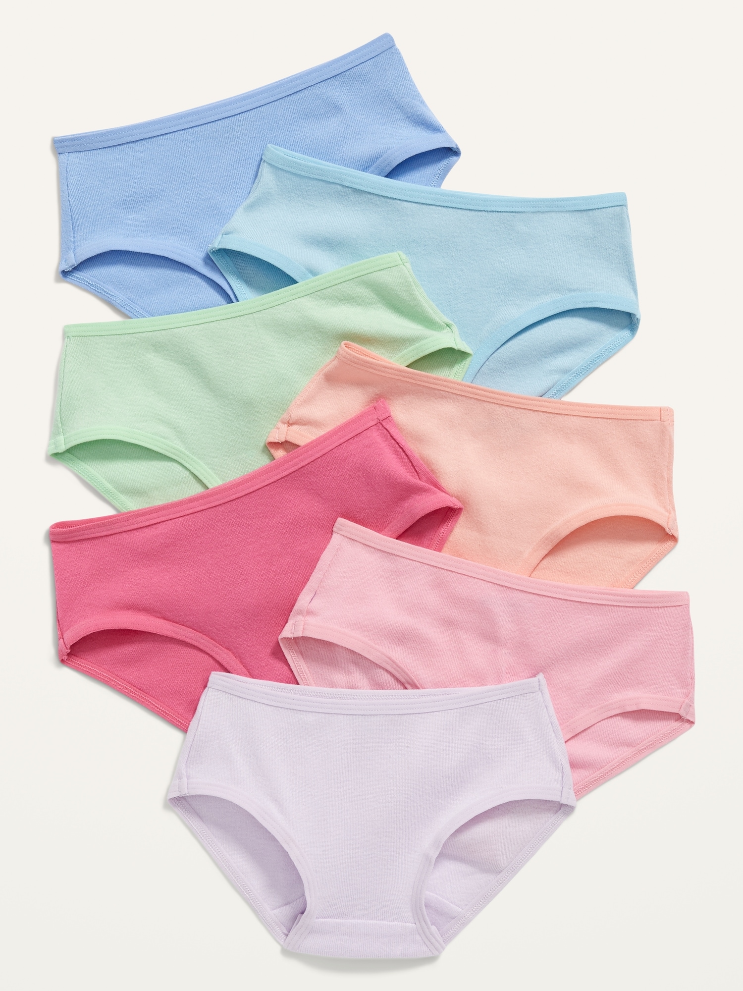 Old Navy Toddler Girls 4-Pack Bikini Underwear Heart Rainbow Size 2T-3T 4T- 5T