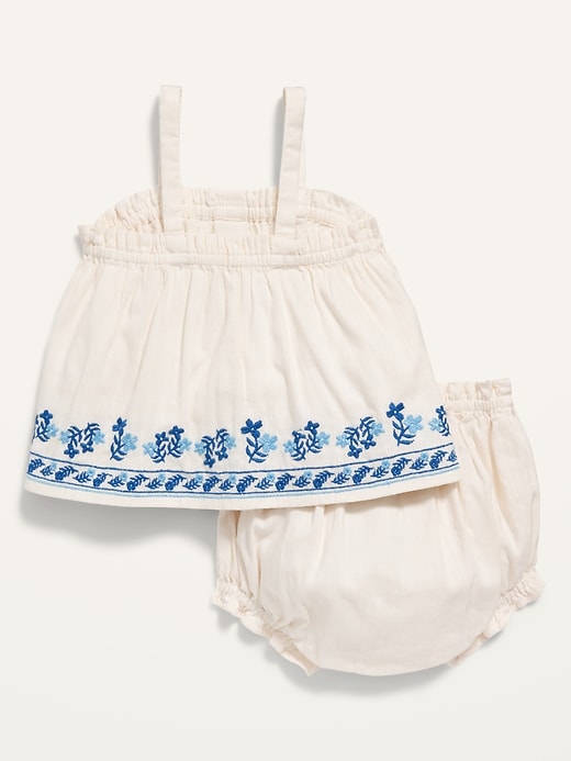 View large product image 2 of 3. Sleeveless Button-Front Top and Bloomers Set for Baby