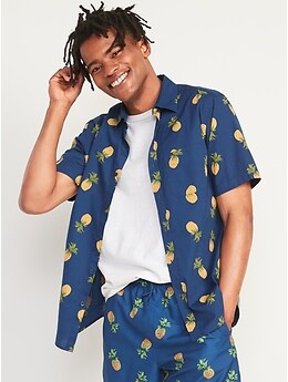 old navy mens watermelon shirt