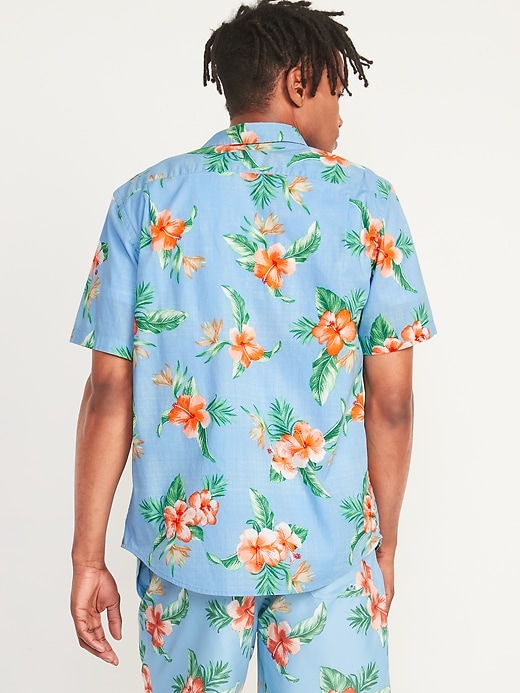 Everyday Built-In Flex Printed Short-Sleeve Shirt | Old Navy