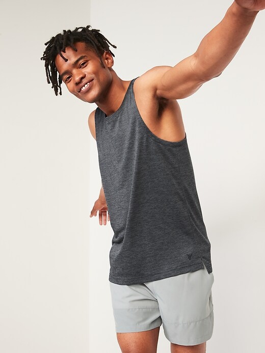 Image number 3 showing, Go-Dry Cool Odor-Control Performance Tank Top