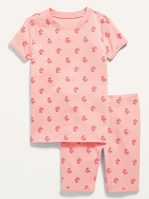 View large product image 1 of 2. Gender-Neutral Snug-Fit Printed Short Pajamas for Kids
