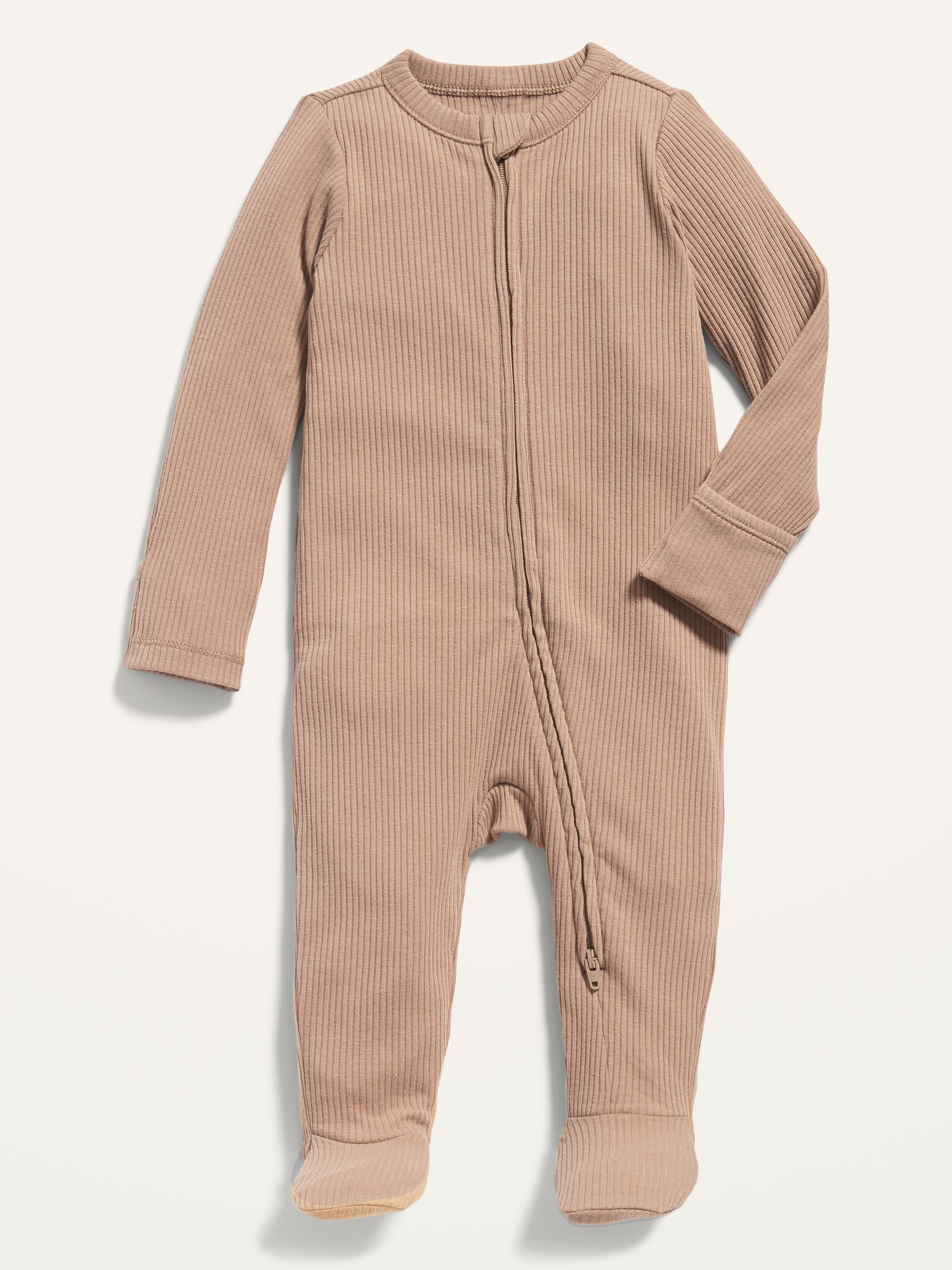 Unisex Rib-Knit 2-Way Sleep & Play Footed One-Piece fo Baby | Old Navy
