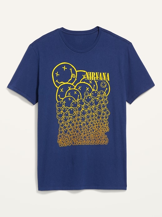 View large product image 1 of 3. Nirvana™ Smiley Face Graphic T-Shirt