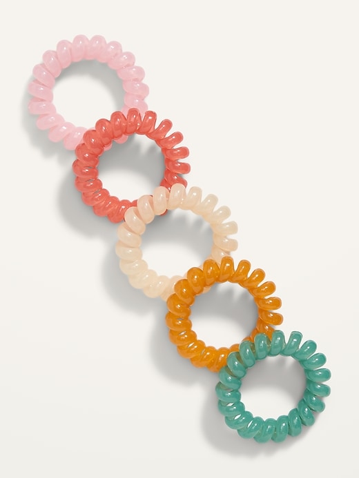 Old Navy Spiral Hair Ties 5-Pack for Adults. 1