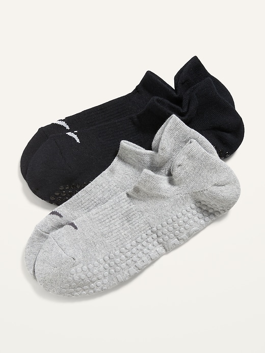 View large product image 1 of 1. Athletic Gripper Ankle Socks 2-Pack for Women