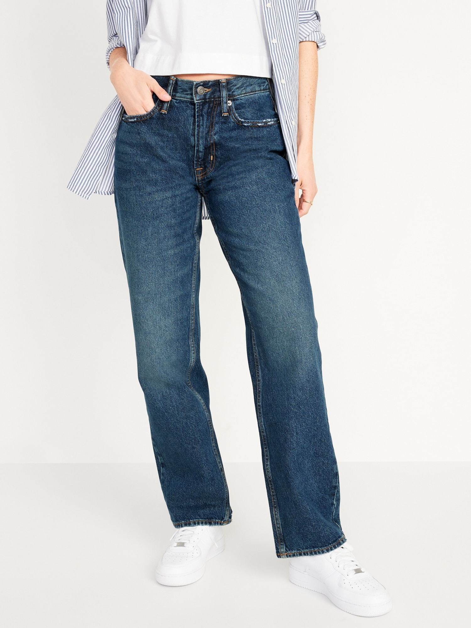 Original Loose Gender-Neutral Non-Stretch Jeans for Adults | Old Navy