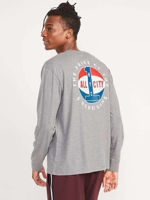 Image number 2 showing, Oversized Graphic Long-Sleeve T-Shirt
