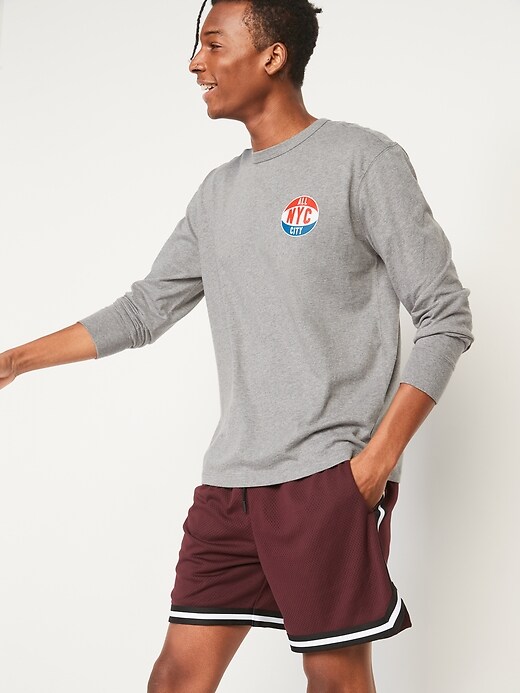 Image number 3 showing, Oversized Graphic Long-Sleeve T-Shirt