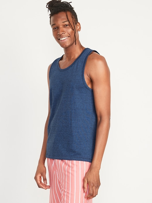 Image number 1 showing, Soft-Washed Micro-Stripe Tank Top