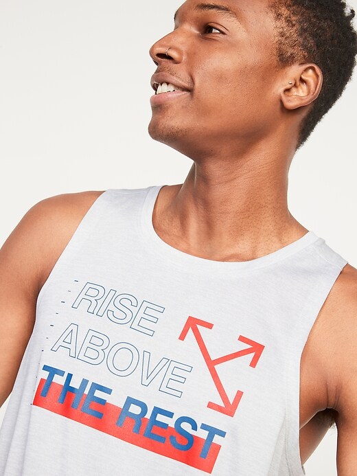 Image number 3 showing, Go-Dry Cool Odor-Contol Core Graphic Tank Top