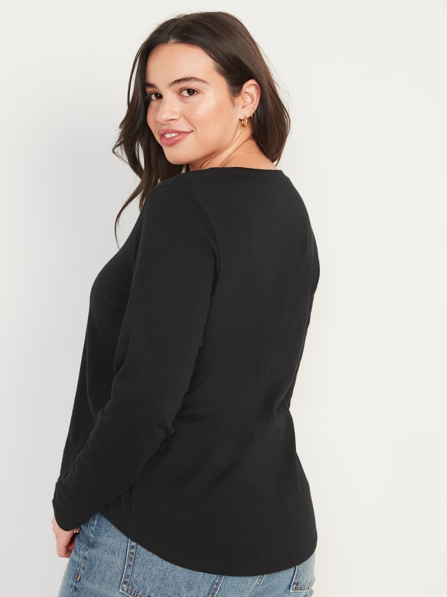 EveryWear V-Neck Long-Sleeve T-Shirt for Women | Old Navy