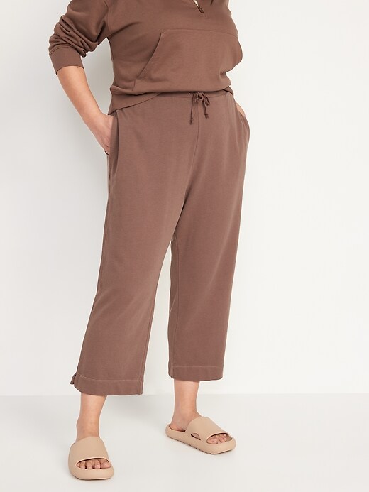 Image number 5 showing, Extra High-Waisted Cropped Sweatpants