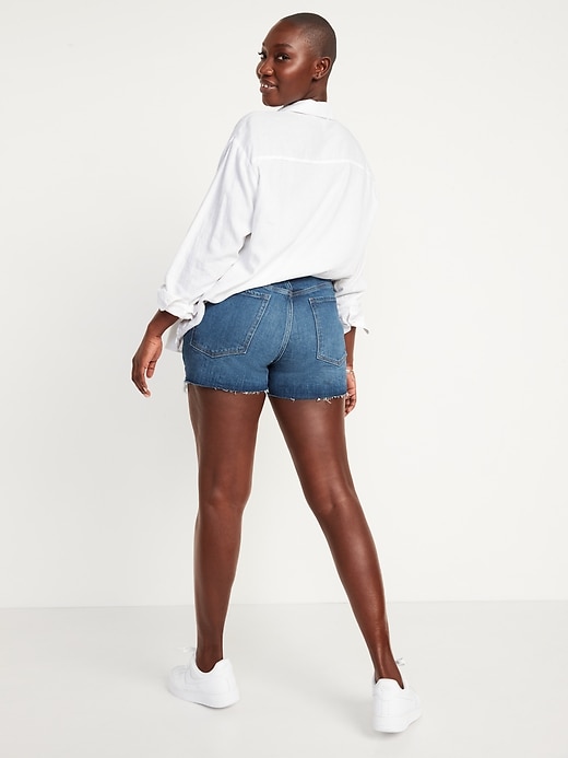 Image number 6 showing, High-Waisted OG Cut-Off Jean Shorts -- 3-inch inseam