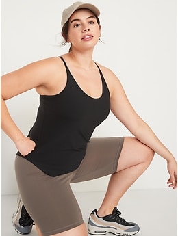 Old Navy - NEW! PowerLite LYCRA® ADAPTIV Racerback Shelf-Bra Tank Top for  Women