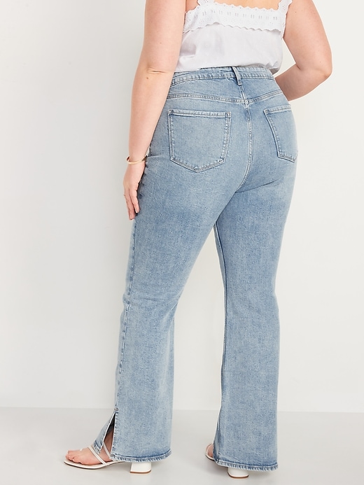 Image number 8 showing, Higher High-Waisted Side-Slit Flare Jeans for Women