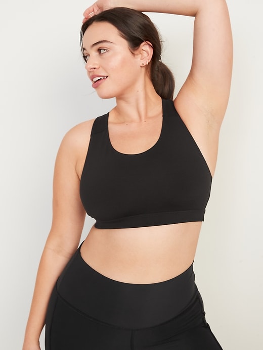 Old Navy Medium Support Strappy Plus-Size Sports Bra, Old Navy Dropped  Affordable Leopard-Print Activewear, and It's Fall Workout Motivation