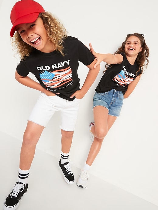 View large product image 1 of 4. Project WE U.S. Flag 2022 Graphic T-Shirt for Kids
