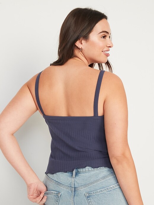 Image number 6 showing, Fitted Ribbed Tank Top