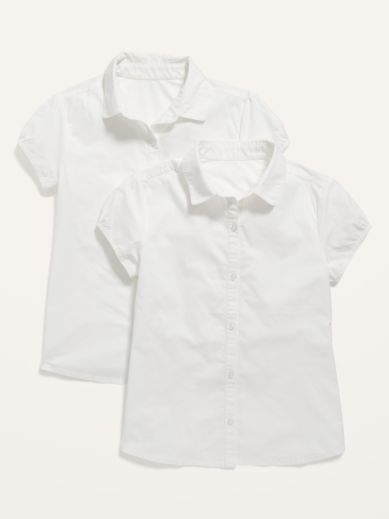 School Uniform Short-Sleeve Shirt 2-Pack for Girls