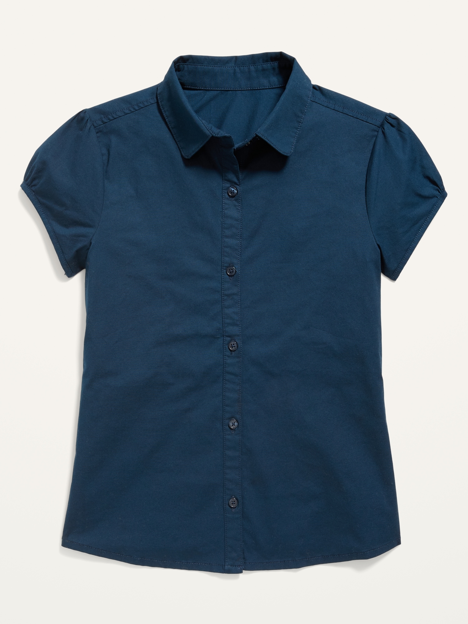 Old Navy School Uniform Short-Sleeve Shirt for Girls blue. 1