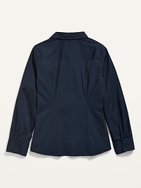 View large product image 3 of 3. School Uniform Long-Sleeve Shirt for Girls