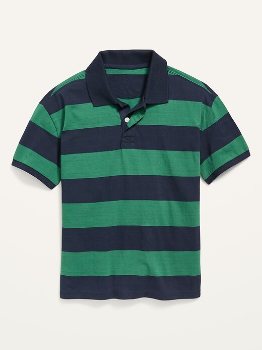 Old Navy Rugby-Stripe Jersey Polo Shirt for Boys. 1