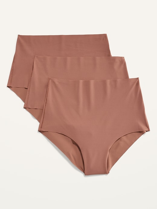 Image number 4 showing, Soft-Knit No-Show Bikini Brief Underwear 3-Pack