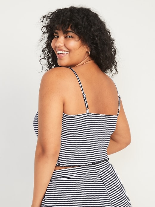 Image number 6 showing, Striped Cropped Pajama Cami Top