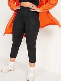 High-Waisted PowerPress Crop Leggings 