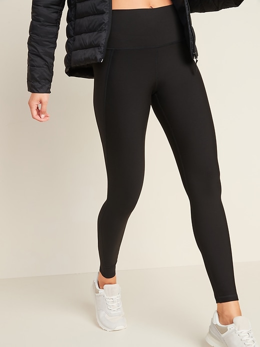 In The Style High Waist Sculpt & Control Leggings - Black | very.co.uk