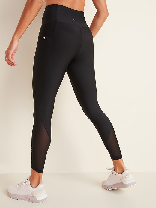 Image number 2 showing, High-Waisted PowerSoft Side-Pocket 7/8 Run Leggings