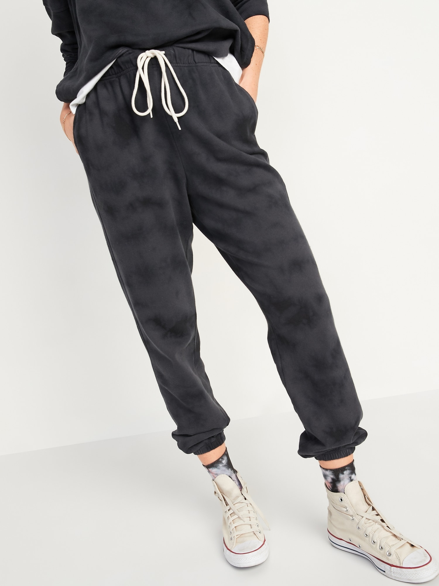 Extra High-Waisted Vintage Specially Dyed Sweatpants for Women