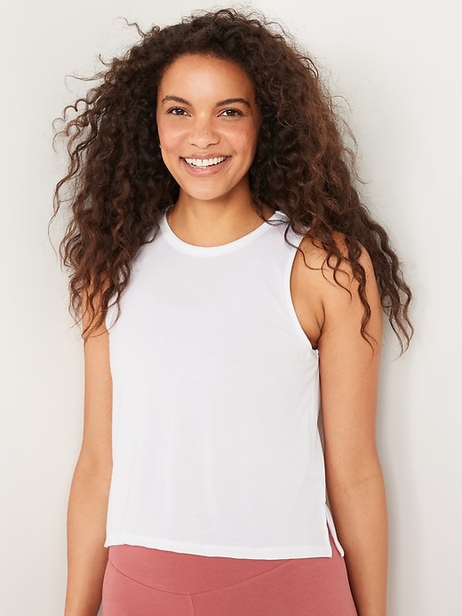 Image number 1 showing, UltraLite All-Day Performance Crop Tank Top for Women