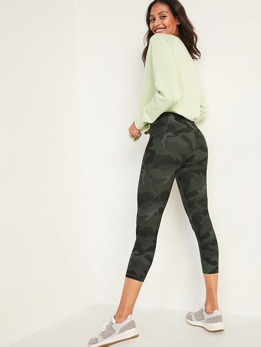 Image number 2 showing, High-Waisted PowerSoft Crop Leggings for Women