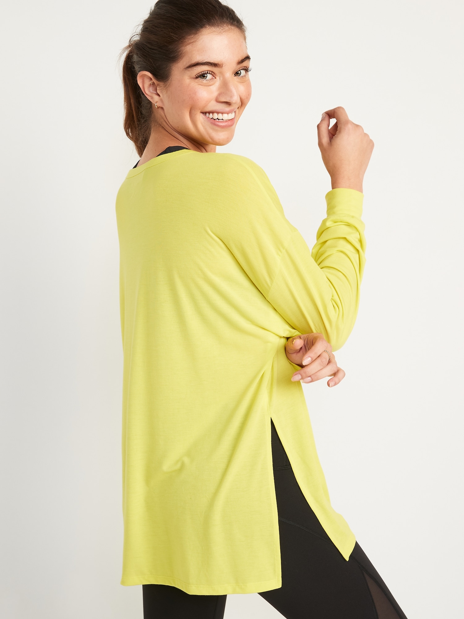 Long-Sleeve UltraLite All-Day Performance Tunic T-Shirt