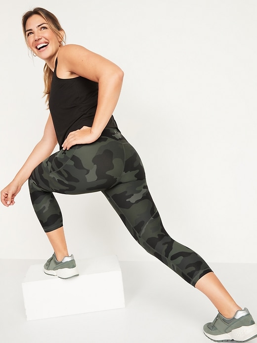 Image number 6 showing, High-Waisted PowerSoft Crop Leggings for Women