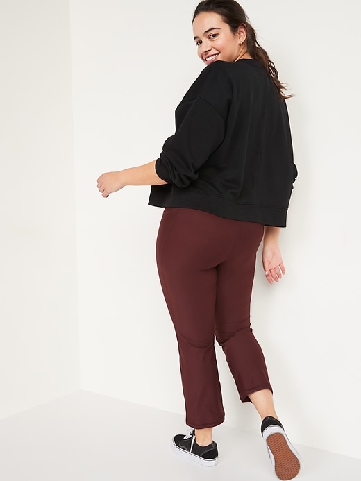 Image number 6 showing, High-Waisted PowerSoft Side-Pocket 7/8 Flare Pants