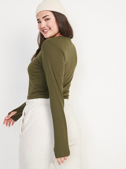 UltraLite Ribbed Cropped Top for Women Old Navy