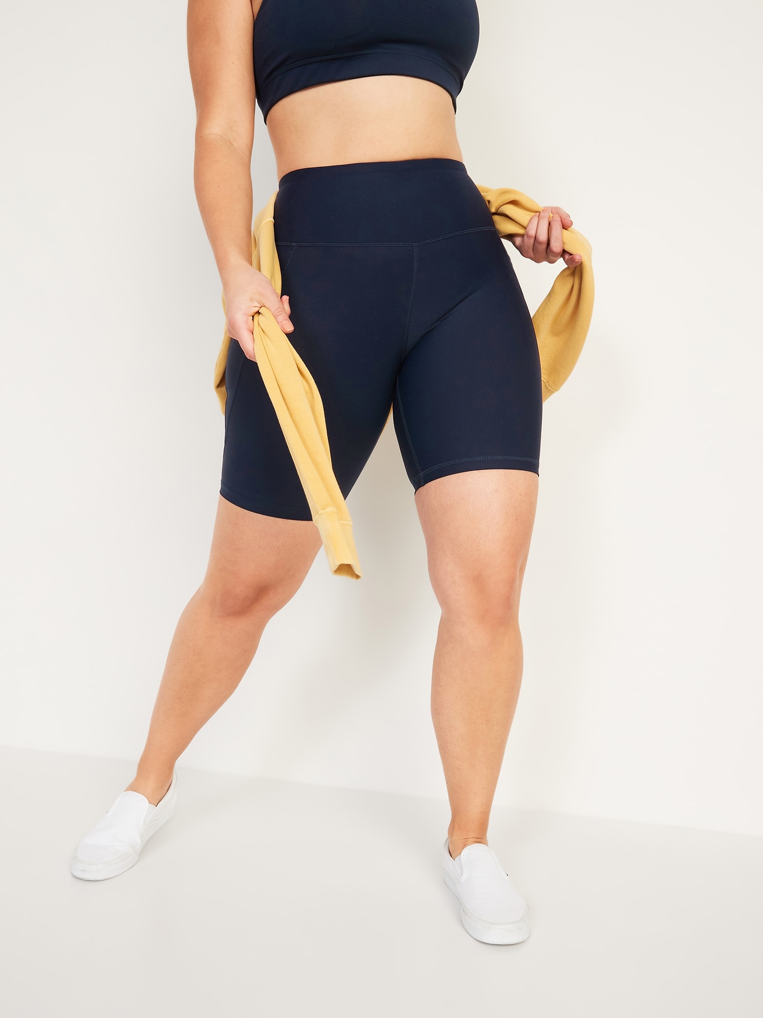 VALANDY Biker Shorts for Women High Waisted Workout Shorts for Women Yoga  Pants 8 Soft Opaque - - L-x-L - ShopStyle